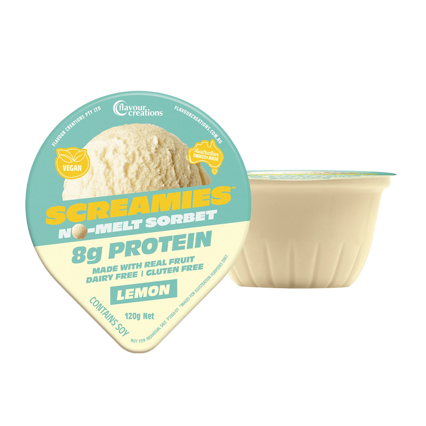 Flavour Creations Lemon SCREAMIES No Melt Sorbet - 120g