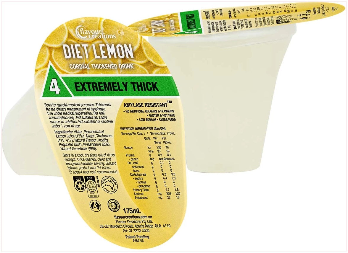 Flavour Creations Thickened Diet Lemon Cordial - 175ml