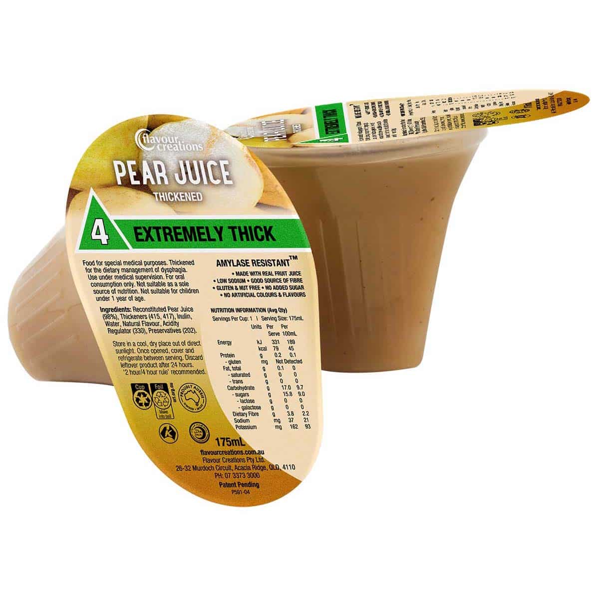 Flavour Creations Thickened Pear Juice - 175ml