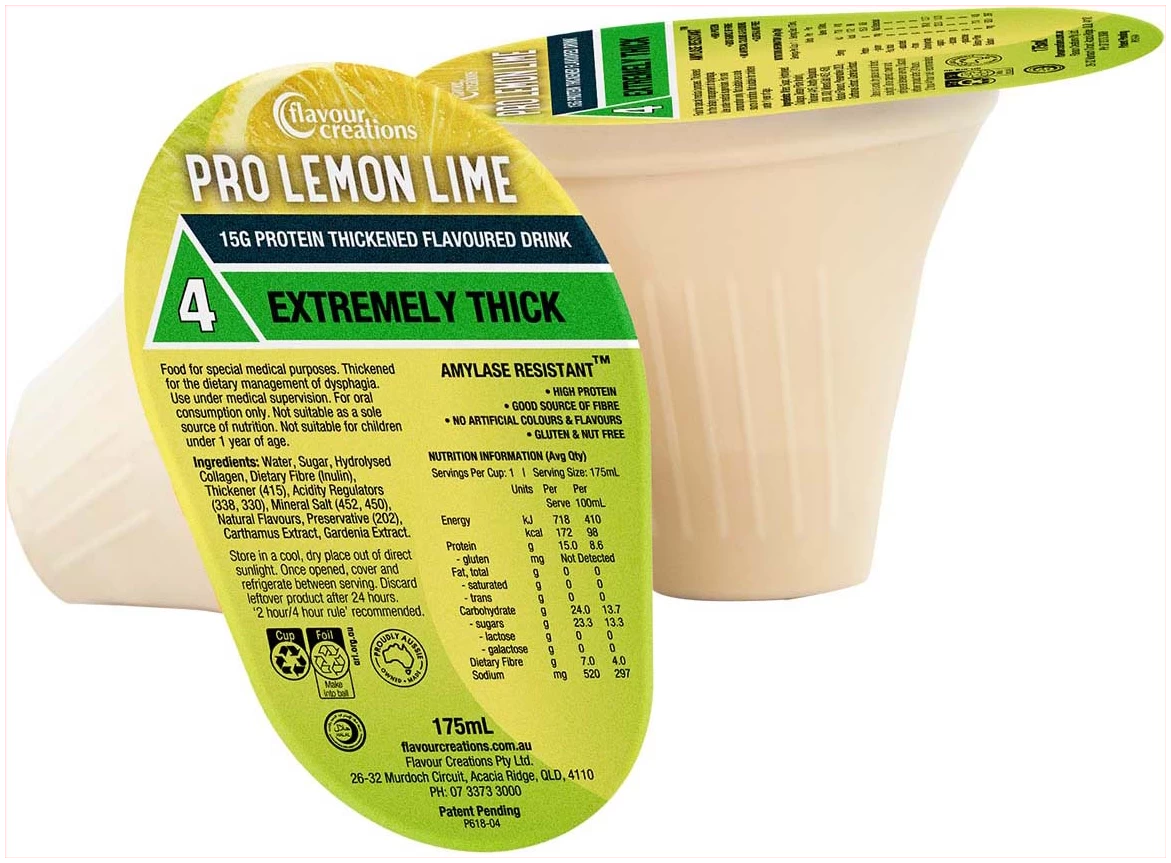 Flavour Creations Thickened Lemon Lime 15g Protein - 175ml