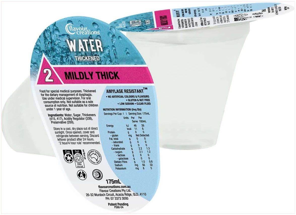 Flavour Creations Thickened Plain Water - 175ml