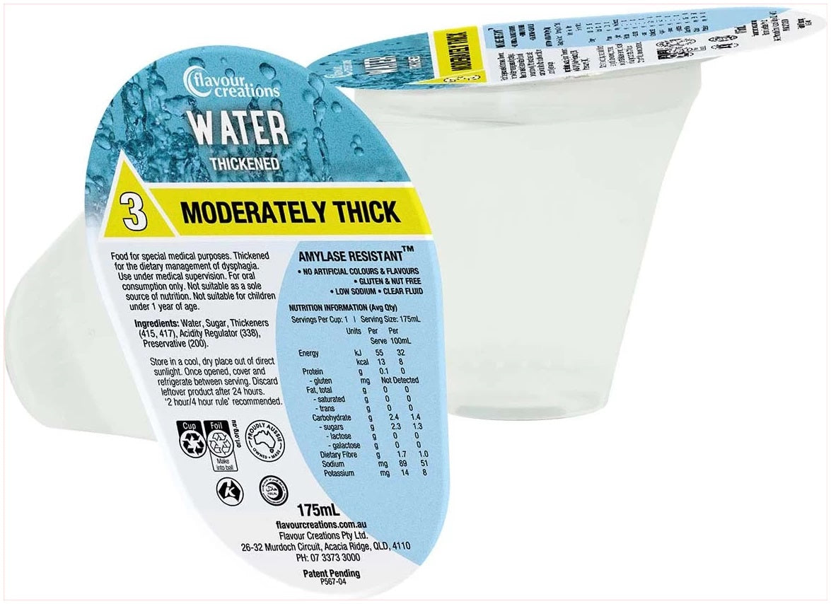 Flavour Creations Thickened Plain Water - 175ml