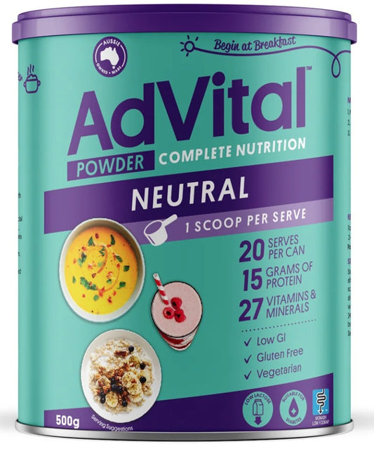 Flavour Creations Advital Nutritionally Complete Neutral Powder - 500g / 4.4kg