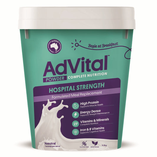 Flavour Creations Advital Hospital Strength Nutritionally Complete Neutral Powder - 728g / 5.2kg
