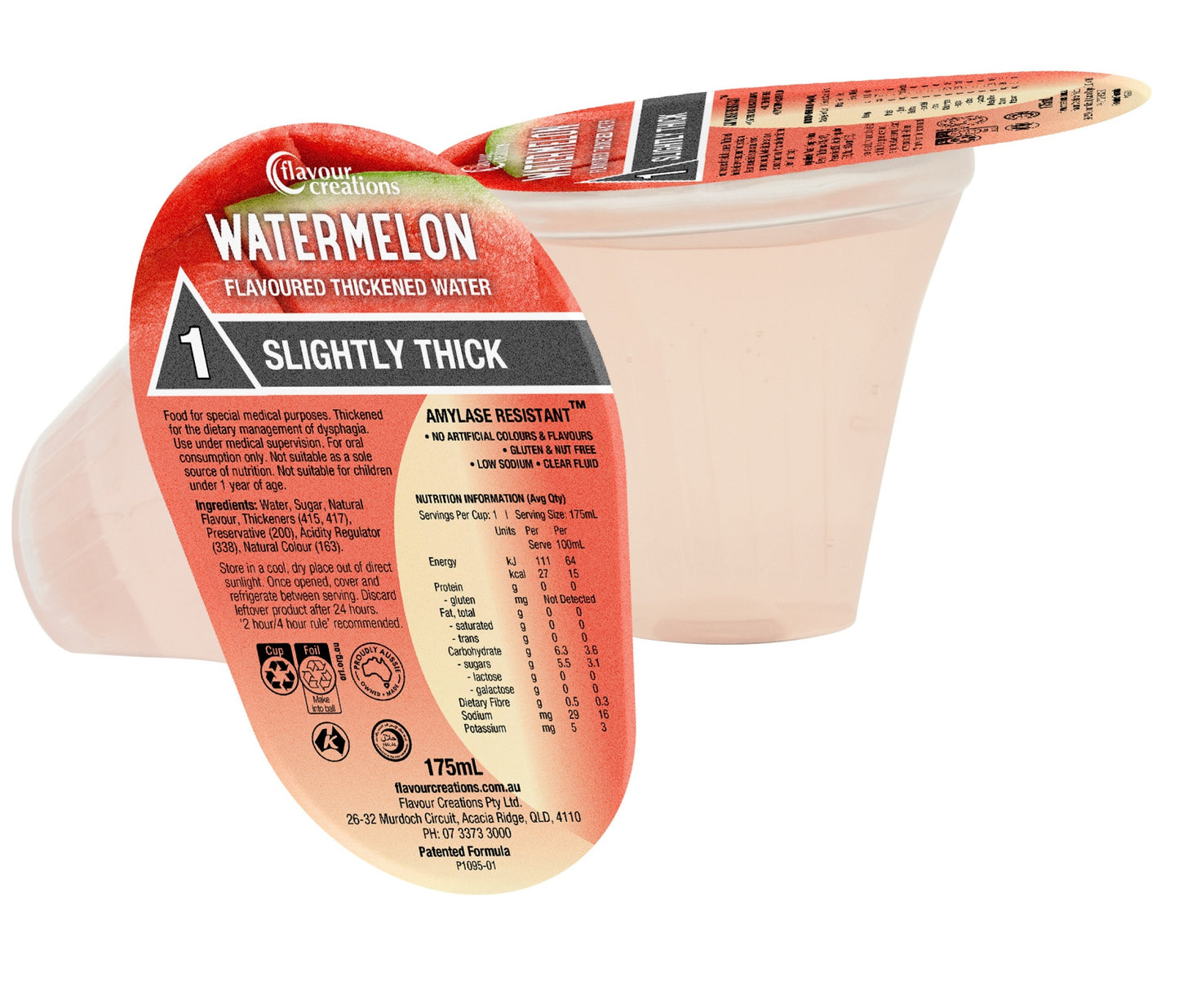 Flavour Creations Thickened Watermelon Water - 175ml