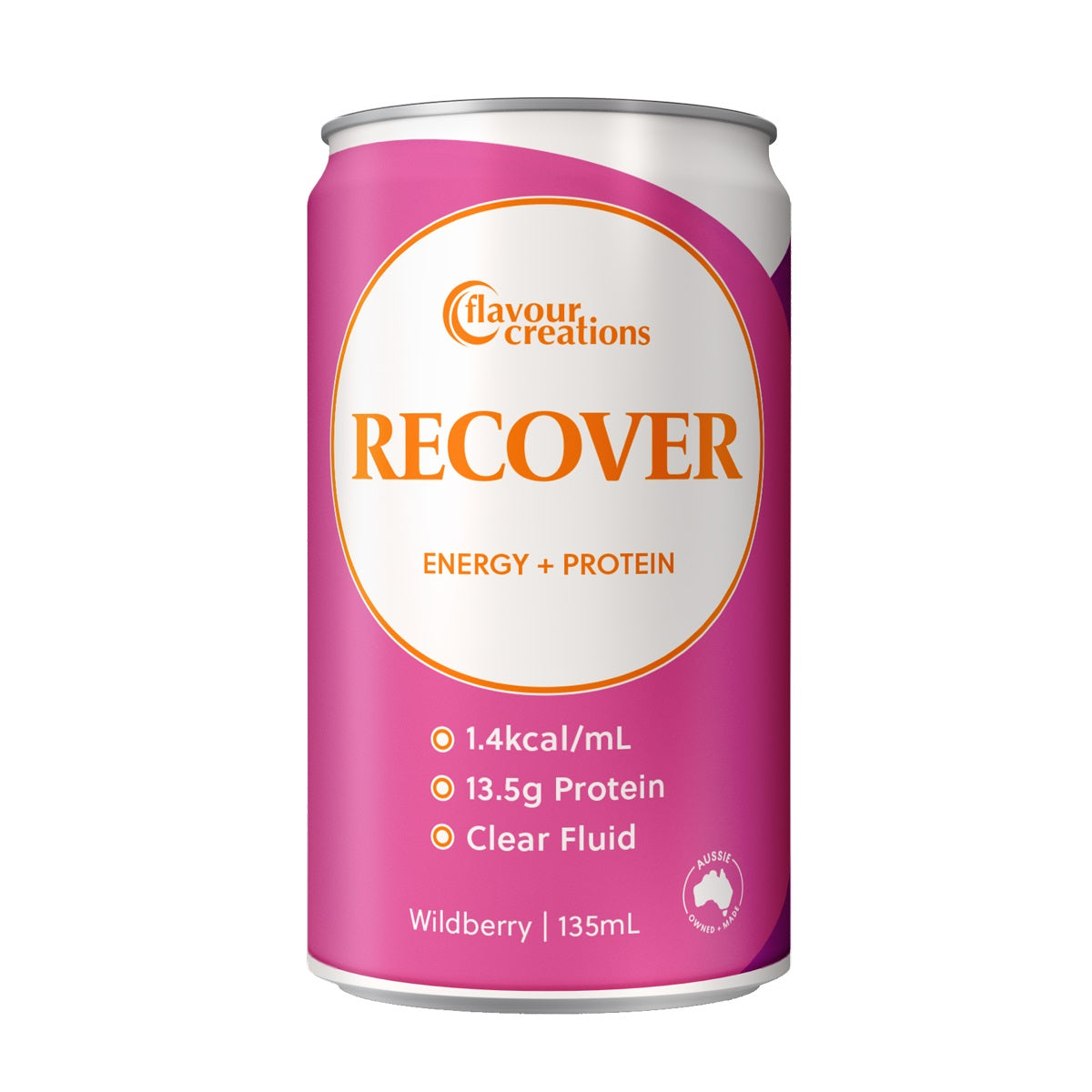 Flavour Creations Recover 13.5g Protein Supplement WildBerry - 135ml Can