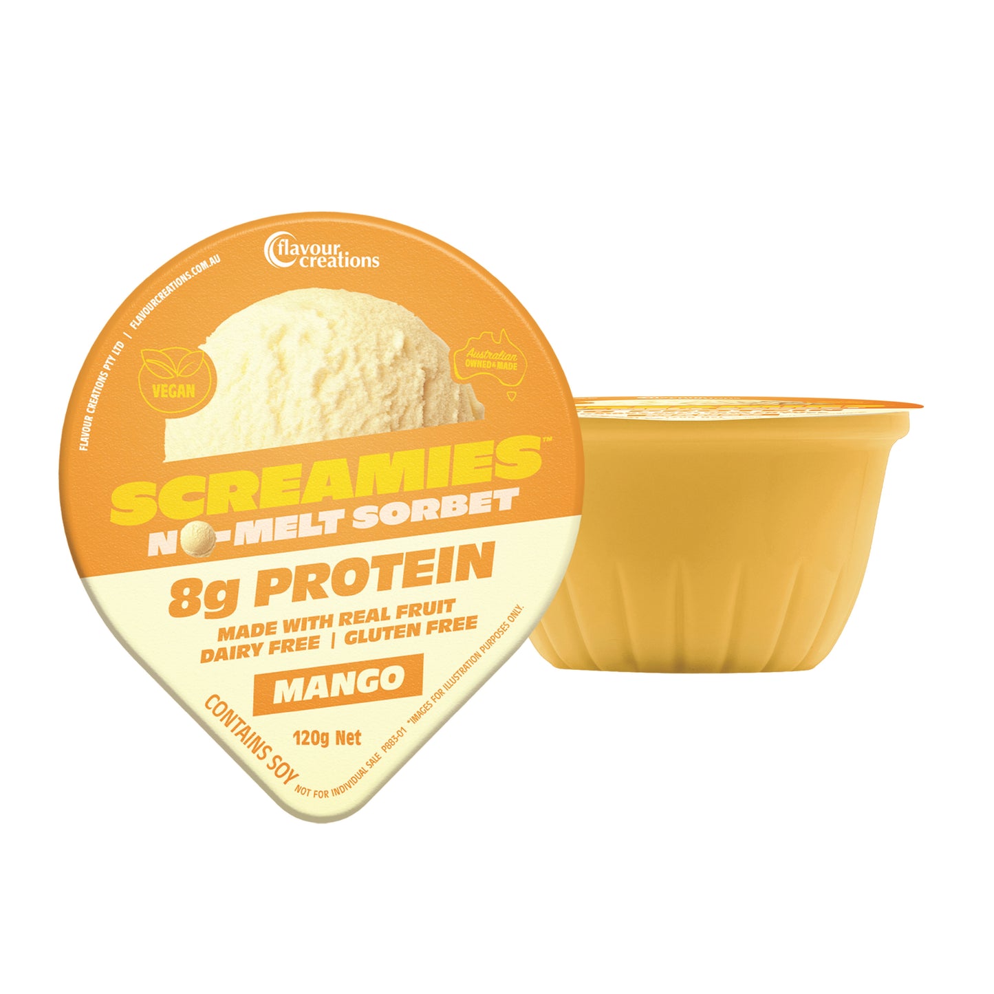 Flavour Creations Mango SCREAMIES No Melt Sorbet - 120g