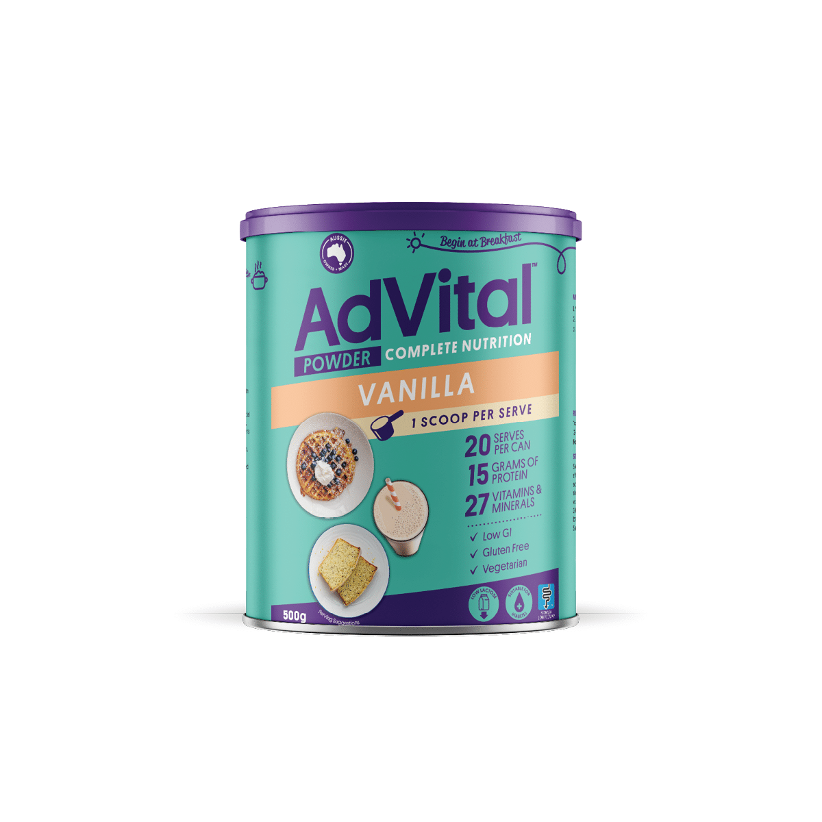 Flavour Creations Advital Nutritionally Complete Vanilla Powder - 500g