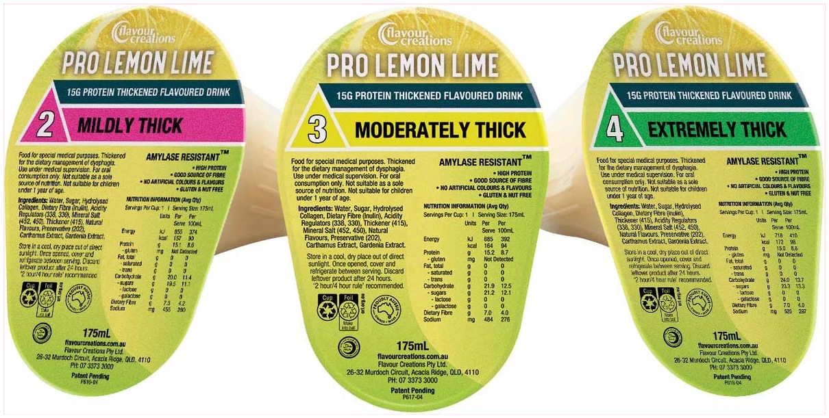 Flavour Creations Thickened Lemon Lime 15g Protein - 175ml