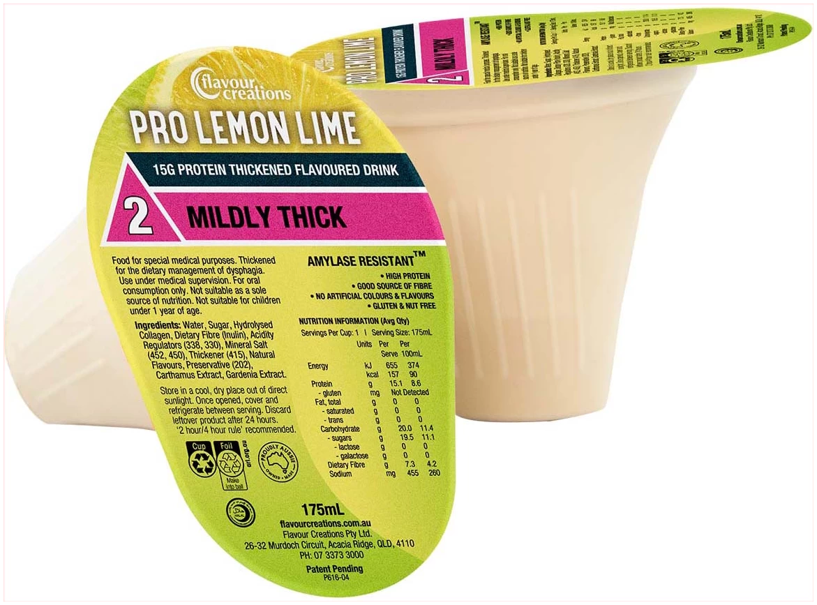 Flavour Creations Thickened Lemon Lime 15g Protein - 175ml