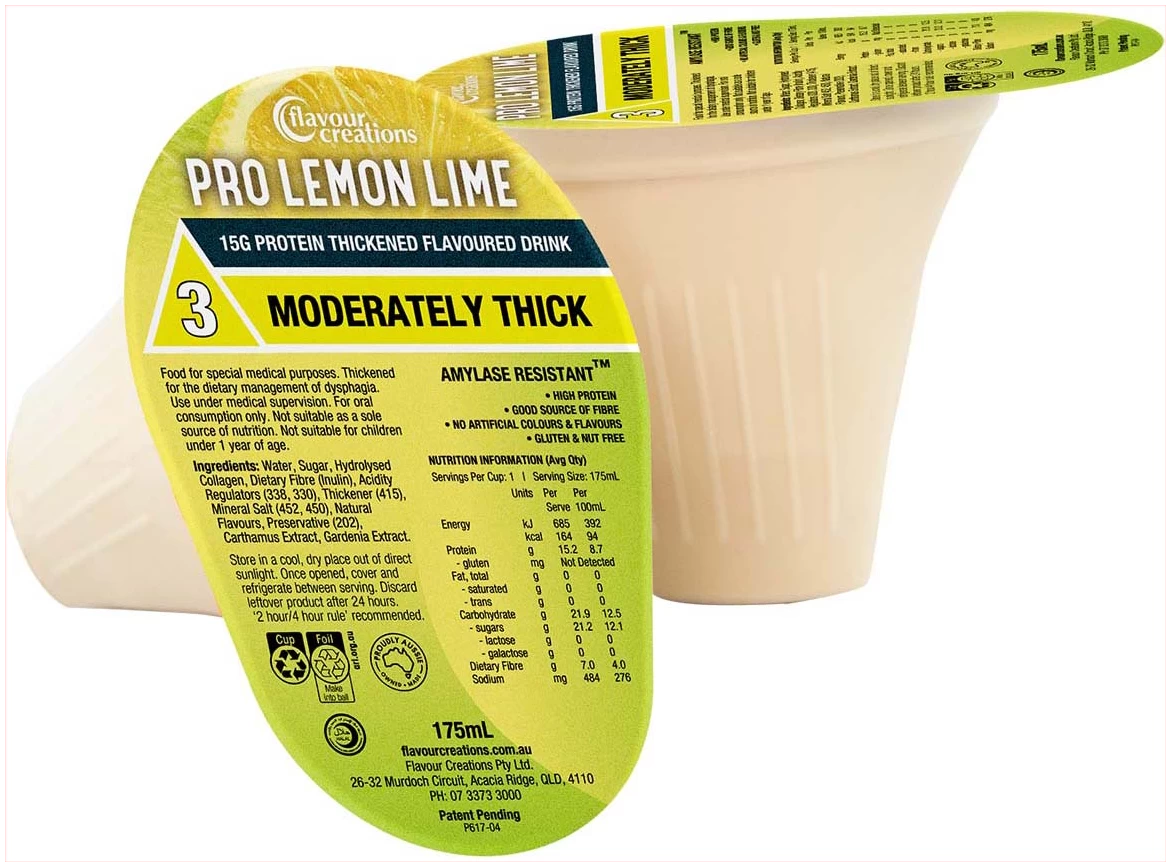 Flavour Creations Thickened Lemon Lime 15g Protein - 175ml